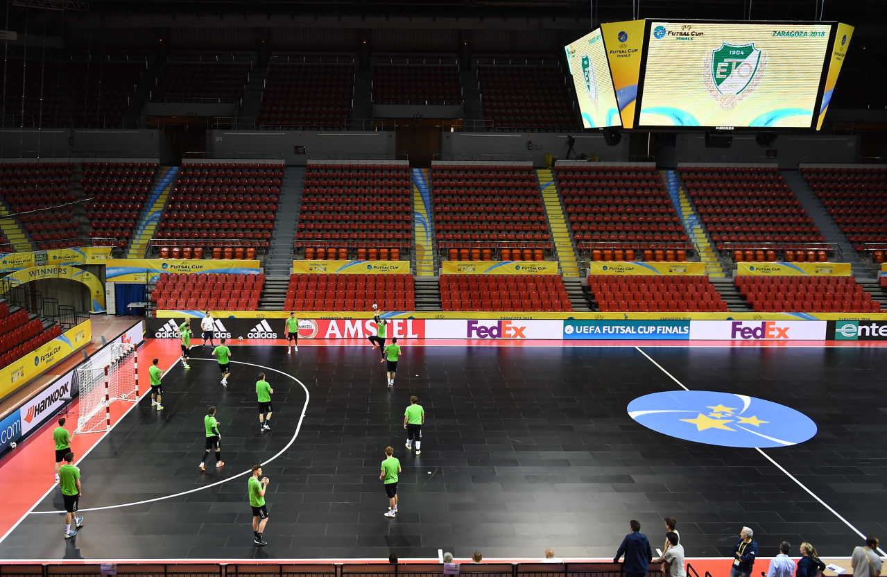 Edzenek az ETO futsalosai Zaragozában