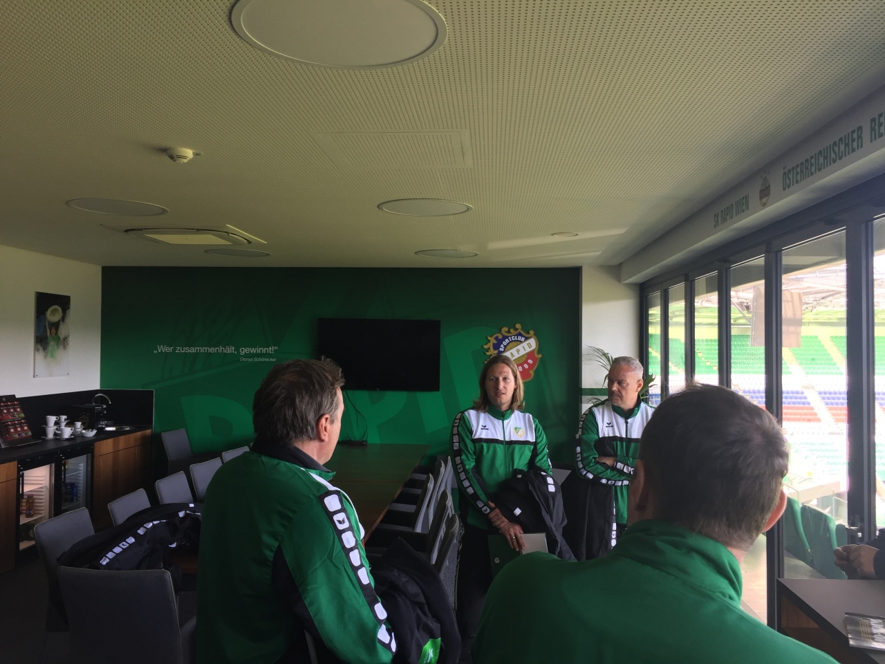 Szakmai látogatás a Rapid Wien csapatánál