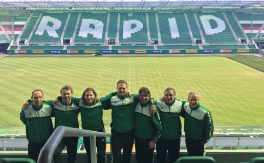 Szakmai látogatás a Rapid Wien csapatánál