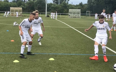 A Real Madrid focitáborában járt Gacs Gábor 
