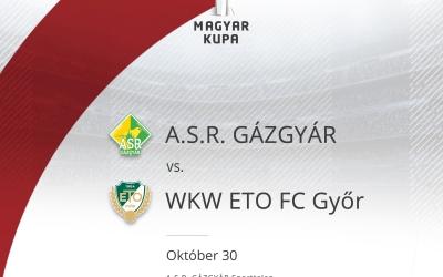 Az ASR Gázgyár vendégeként folytatjuk a Kupát