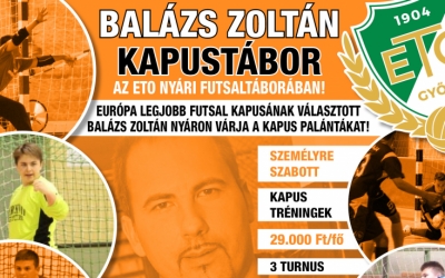 Balázs Zoltán kapusképzés lesz a Futsaltáborban!