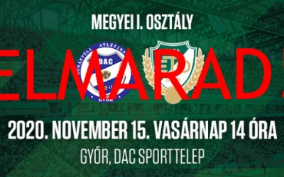 Elmarad a hétvégi városi rangadó!