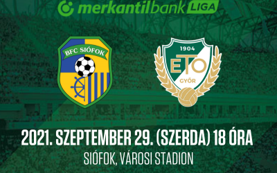 ÉLŐ: BFC Siófok - WKW ETO FC Győr