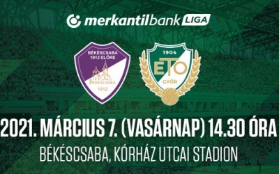 ÉLŐBEN: Békéscsaba 1912 Előre - WKW ETO FC Győr