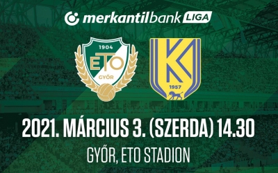 ÉLŐBEN: WKW ETO FC Győr-Kolorcity Kazincbarcika SC