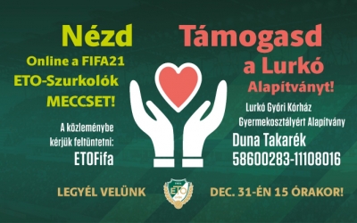 ETO Szurkolók – ETO Játékosok jótékonysági FIFA21 mérkőzés