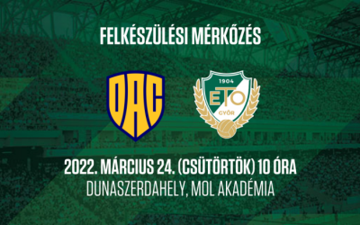 Felkészülési mérkőzés: DAC 1904 - ETO FC