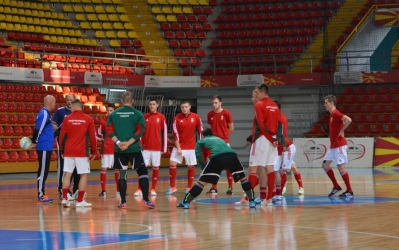Futsal: megérkezett Macedóniába a válogatott