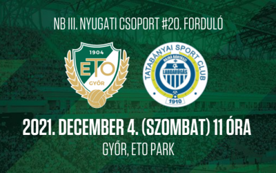 Időpontváltozás: ETO Akadémia - Tatabányai SC
