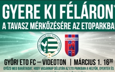 Különleges akció az ETO-Vidi meccsre