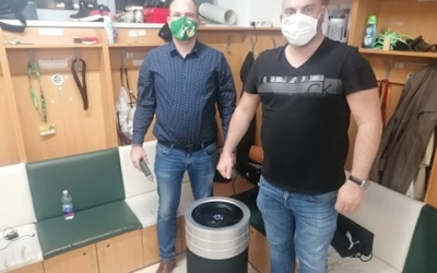 Levegőtisztító gép az öltözőben