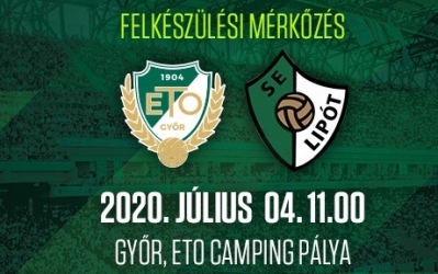 Ma 11 órakor ETO-Lipót fekészülési mérkőzés a Camping pályán!