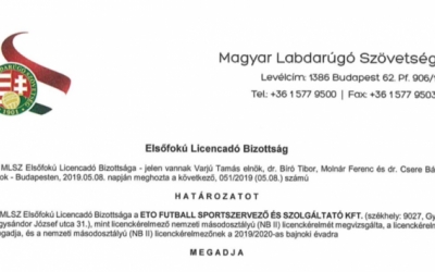 Megkaptuk a licencet