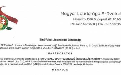 NB1-es licencet kapott az ETO