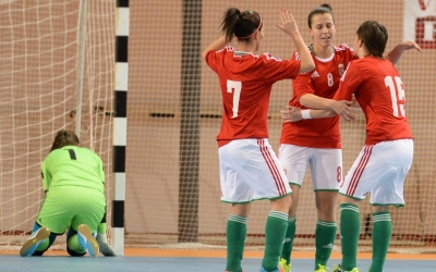 Női futsal: Bravúros döntetlen az ukránok ellen