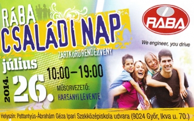 RÁBA CSALÁDI NAP. MI IS OTT LESZÜNK!