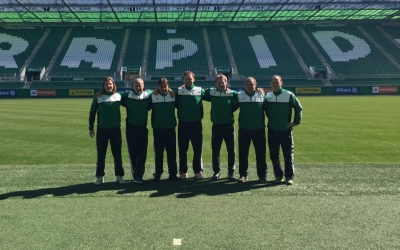 Szakmai látogatás a Rapid Wien csapatánál
