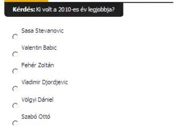 Szavazz! Szerinted ki volt az év legjobbja?