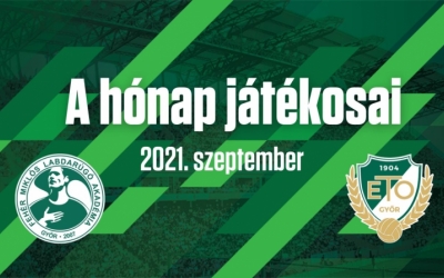 Szeptember hónap legjobb utánpótlás-játékosai