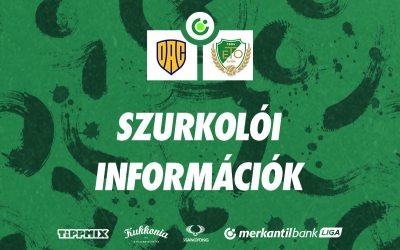 Szurkolói információk!