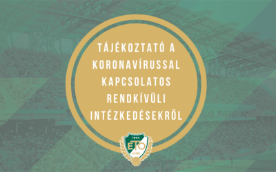 Tájékoztató a koronavírussal kapcsolatos rendkívüli intézkedésekről