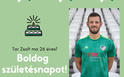 Tar Zsolt ma ünnepli 26. születésnapját