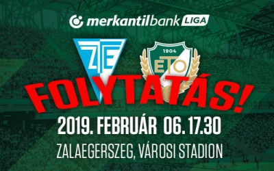 ZTE-ETO folytatás szerdán 17:30-kor